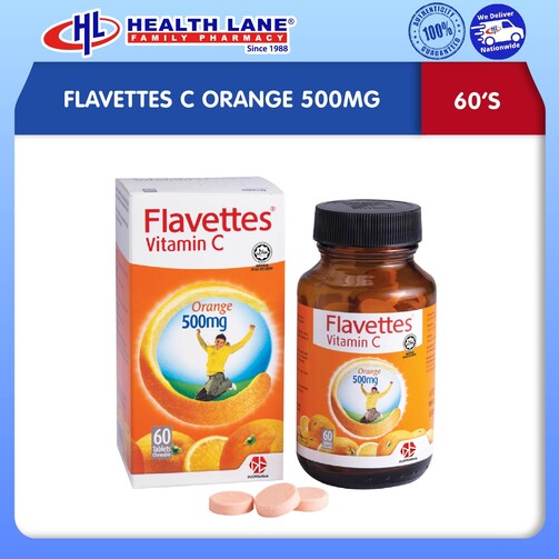 FLAVETTES C OREN 500MG 60'S
